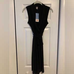 Japanese Weekend black Jersey nursing dress